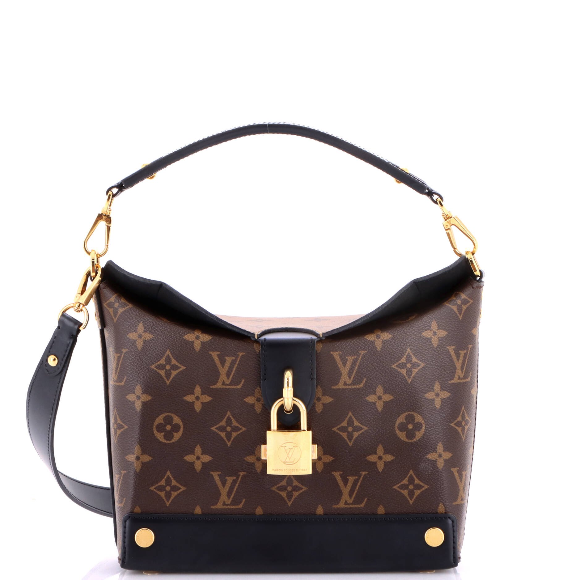 Bento Box Handbag Reverse Monogram Canvas EW