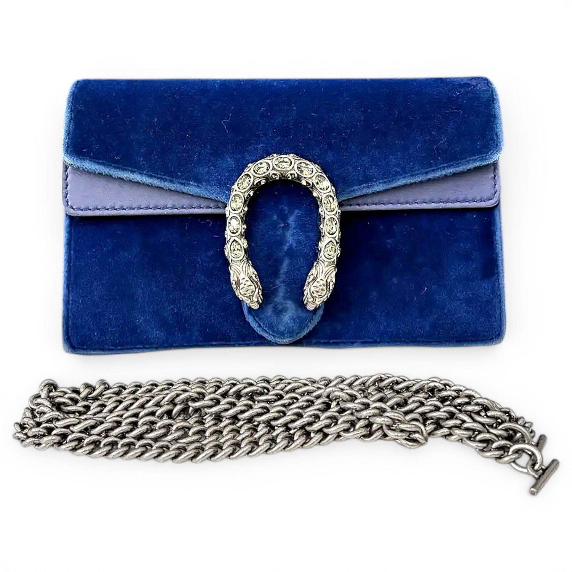 Dionysus Super Mini velvet crossbody bag