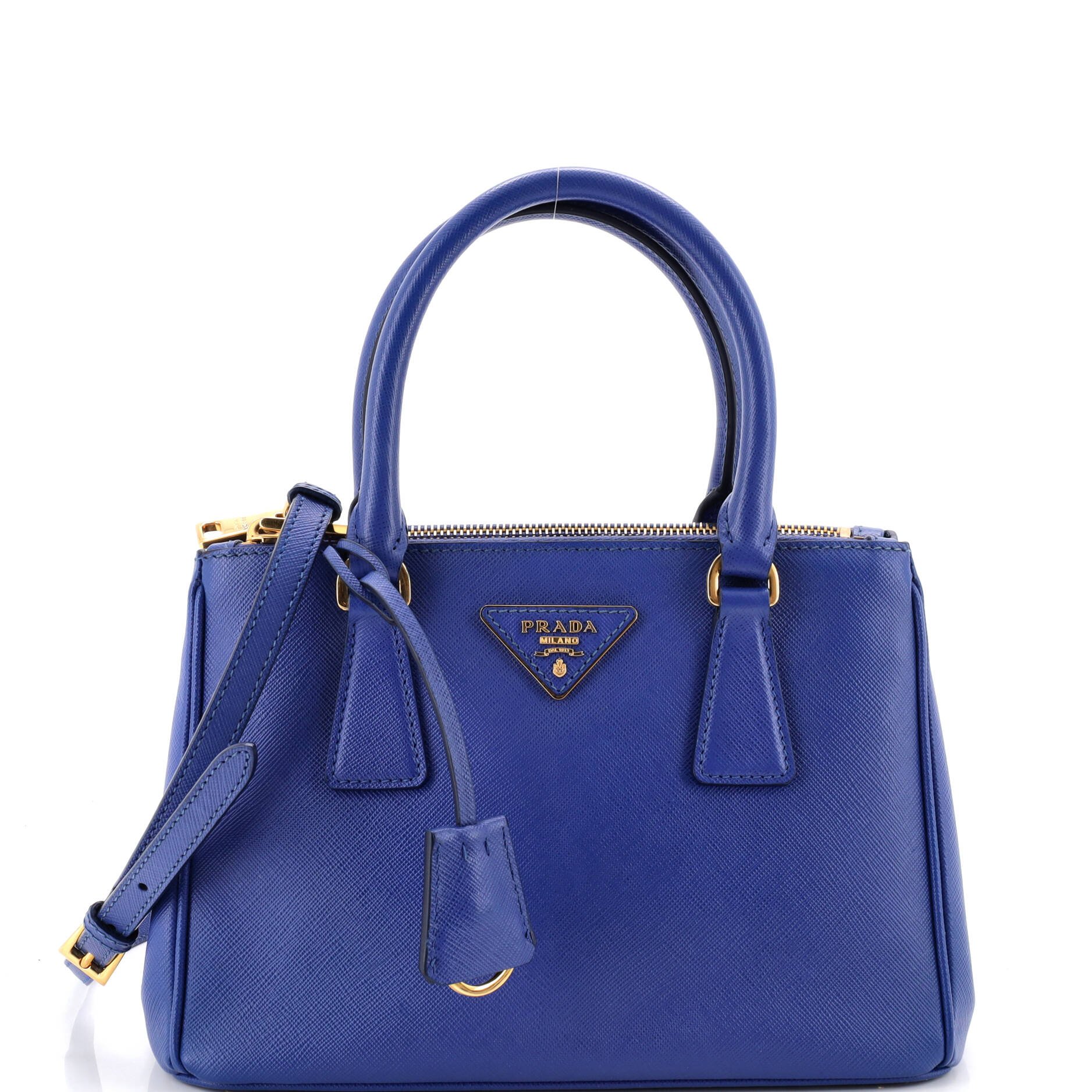 Galleria Double Zip Tote Saffiano Leather Small