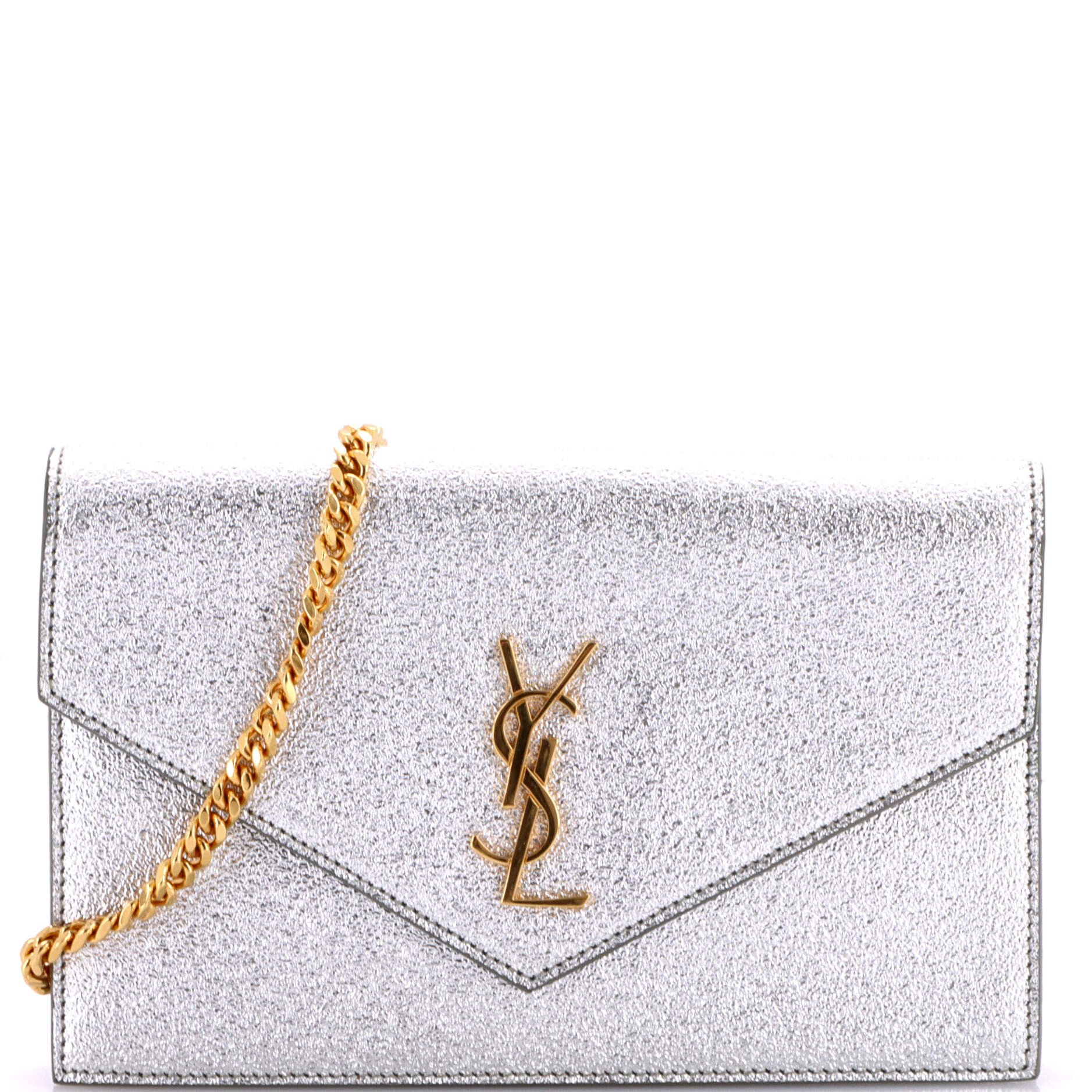 Classic Monogram Wallet on Chain Leather Small