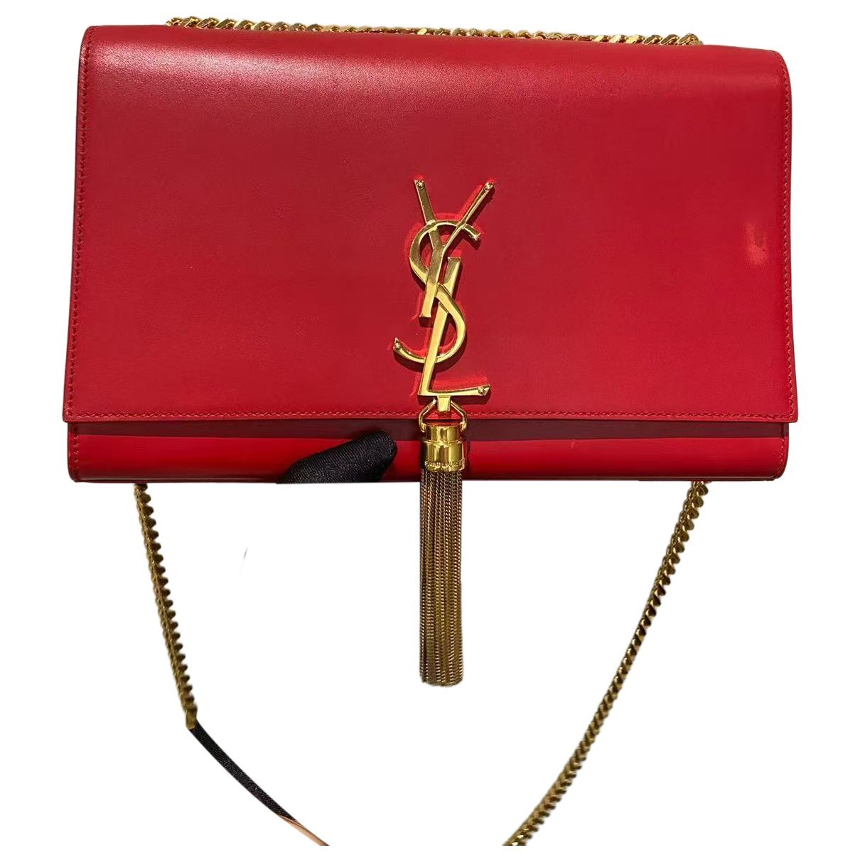 Pompom Kate leather handbag