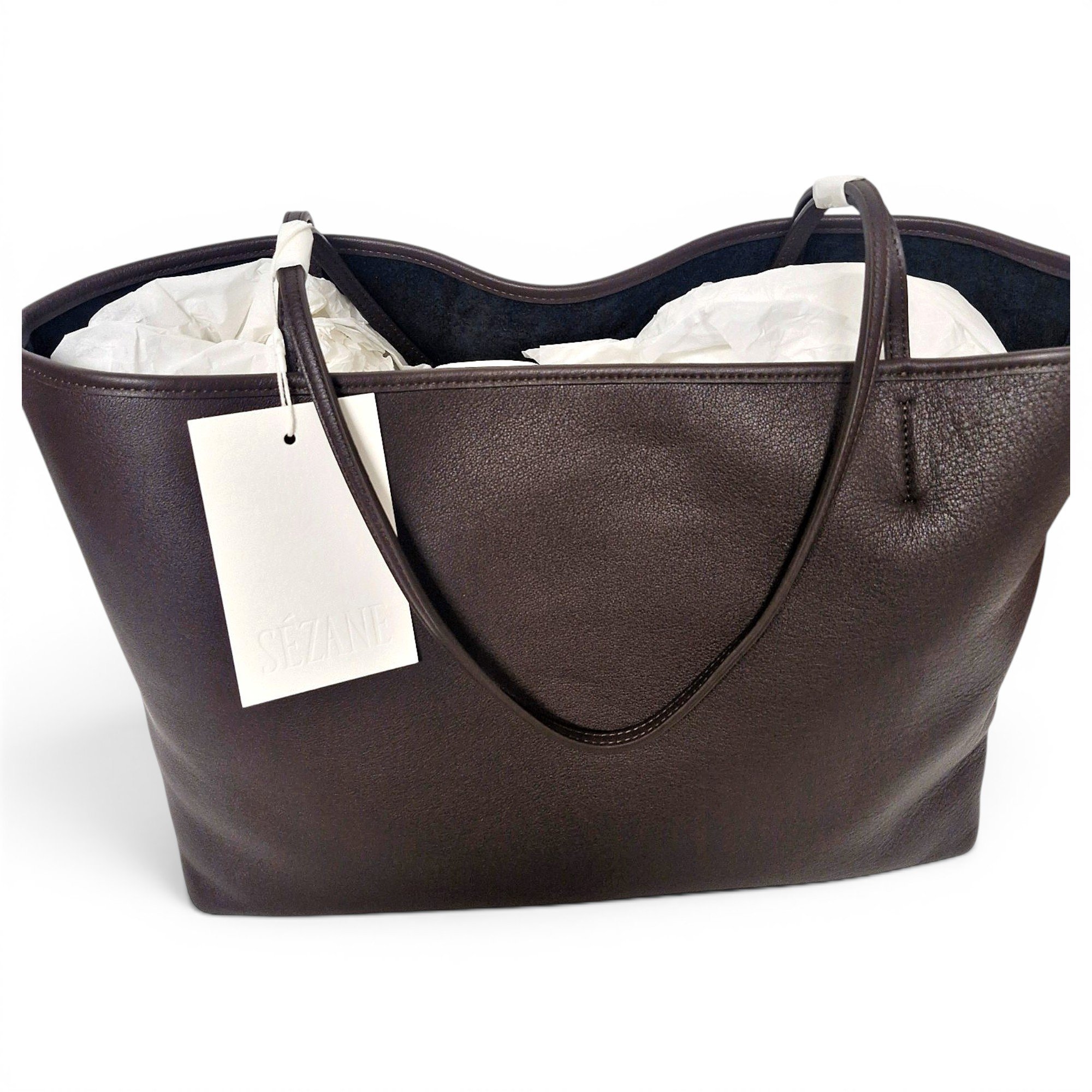 Leather tote