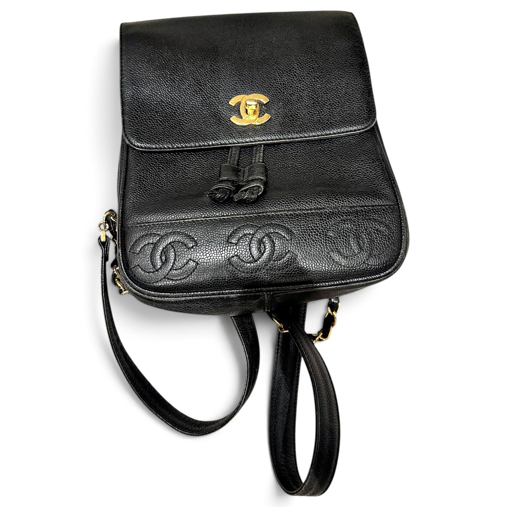 Leather backpack