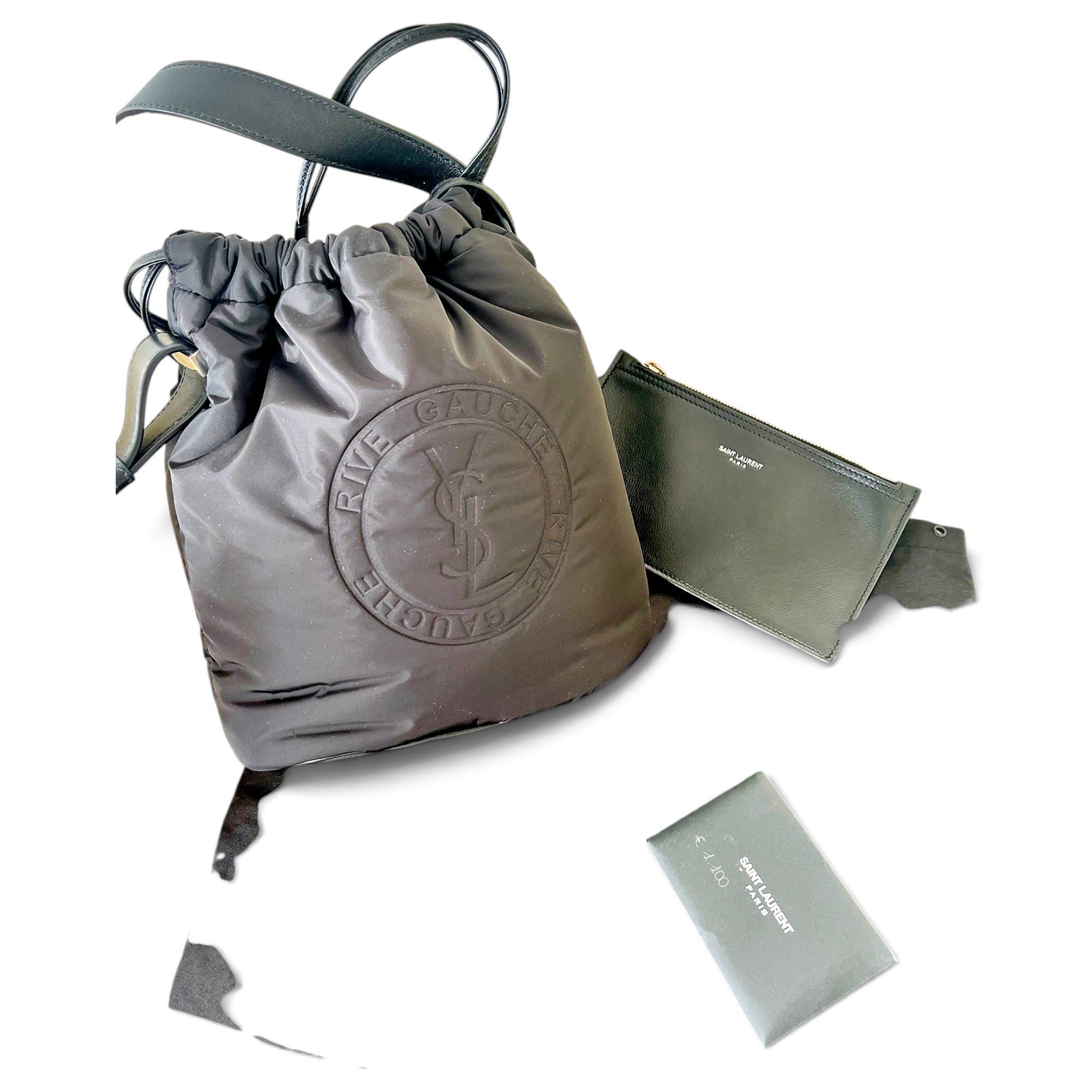 Monogram bucket bag