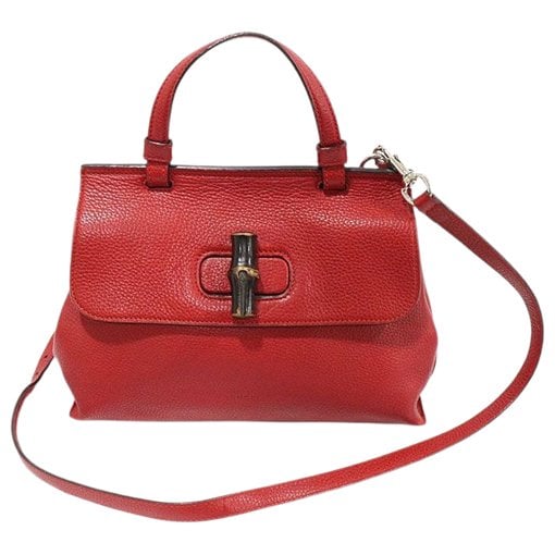 Leather clutch bag