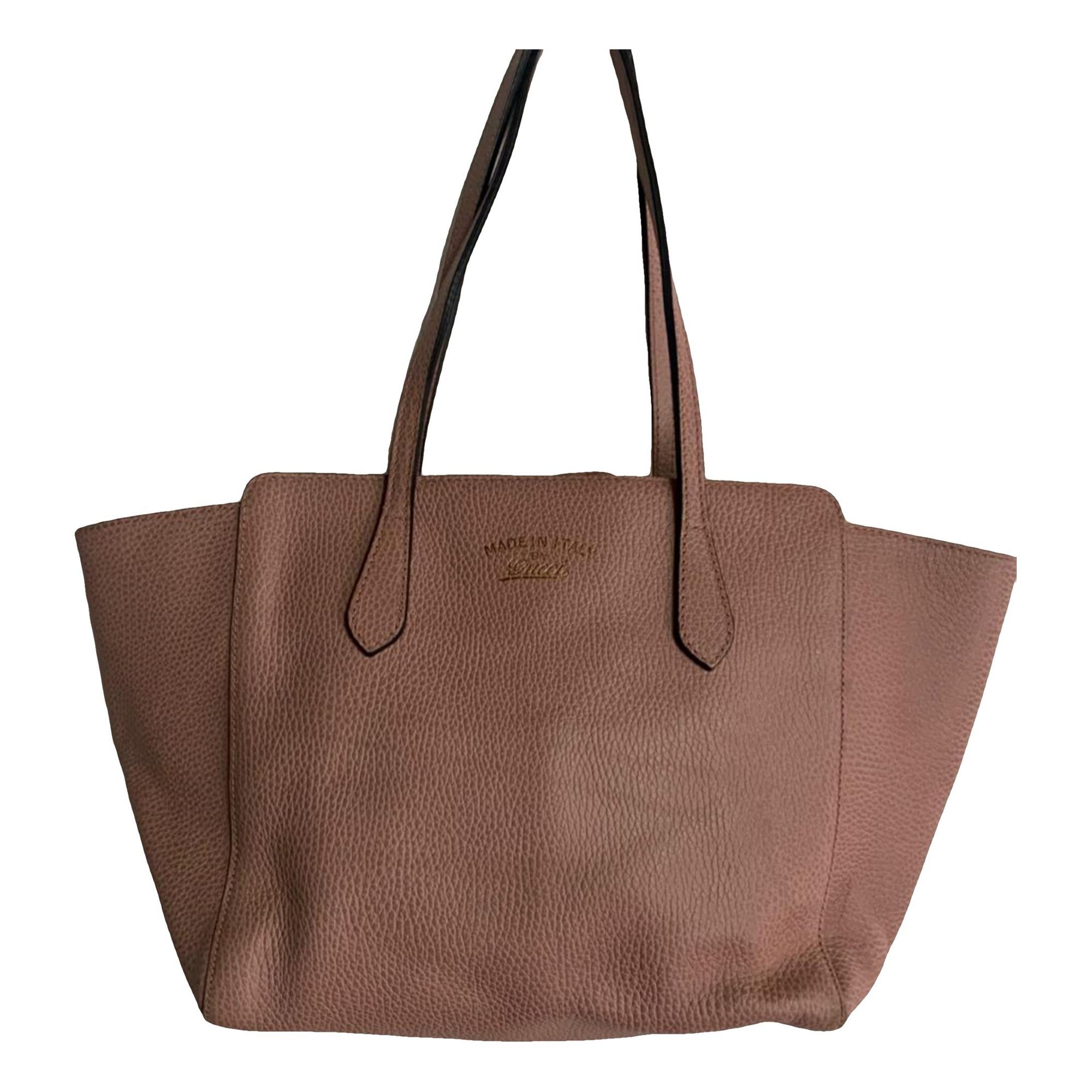 Swing leather tote