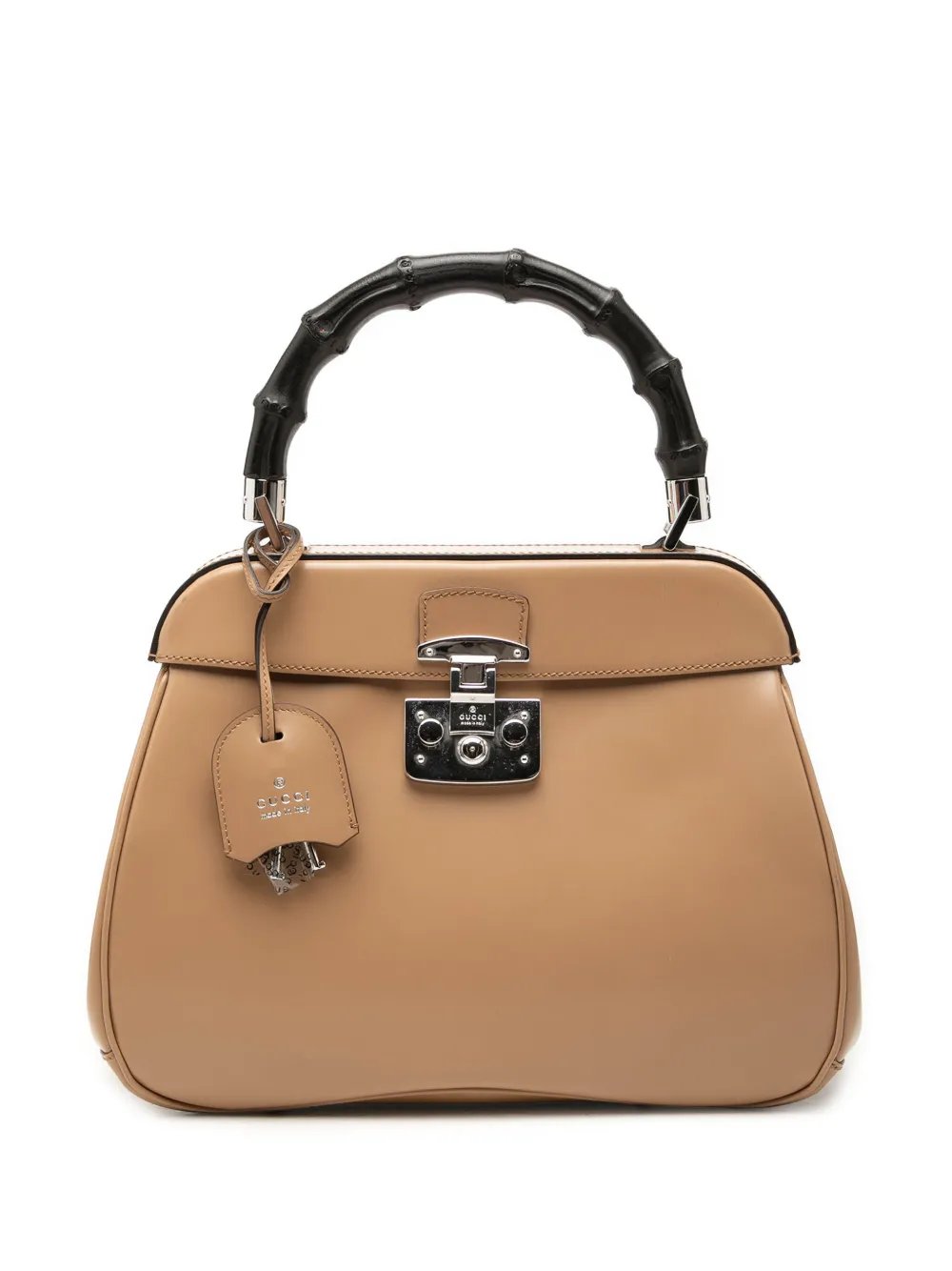 2000-2015 Medium Smooth Calfskin Bamboo Lady Lock handbag