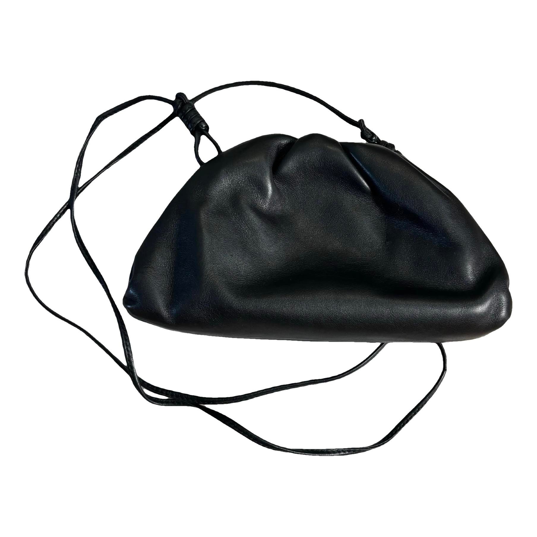 Pouch leather crossbody bag