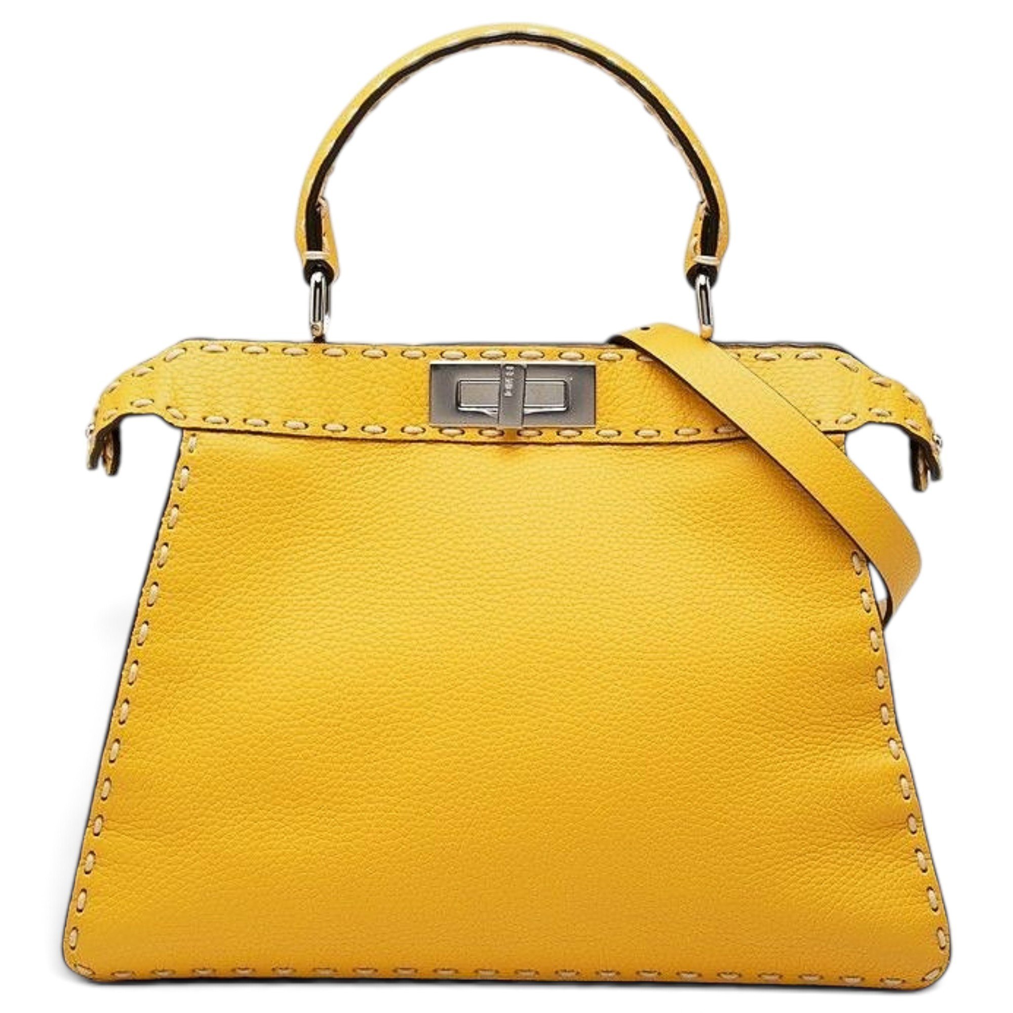 Peekaboo leather handbag