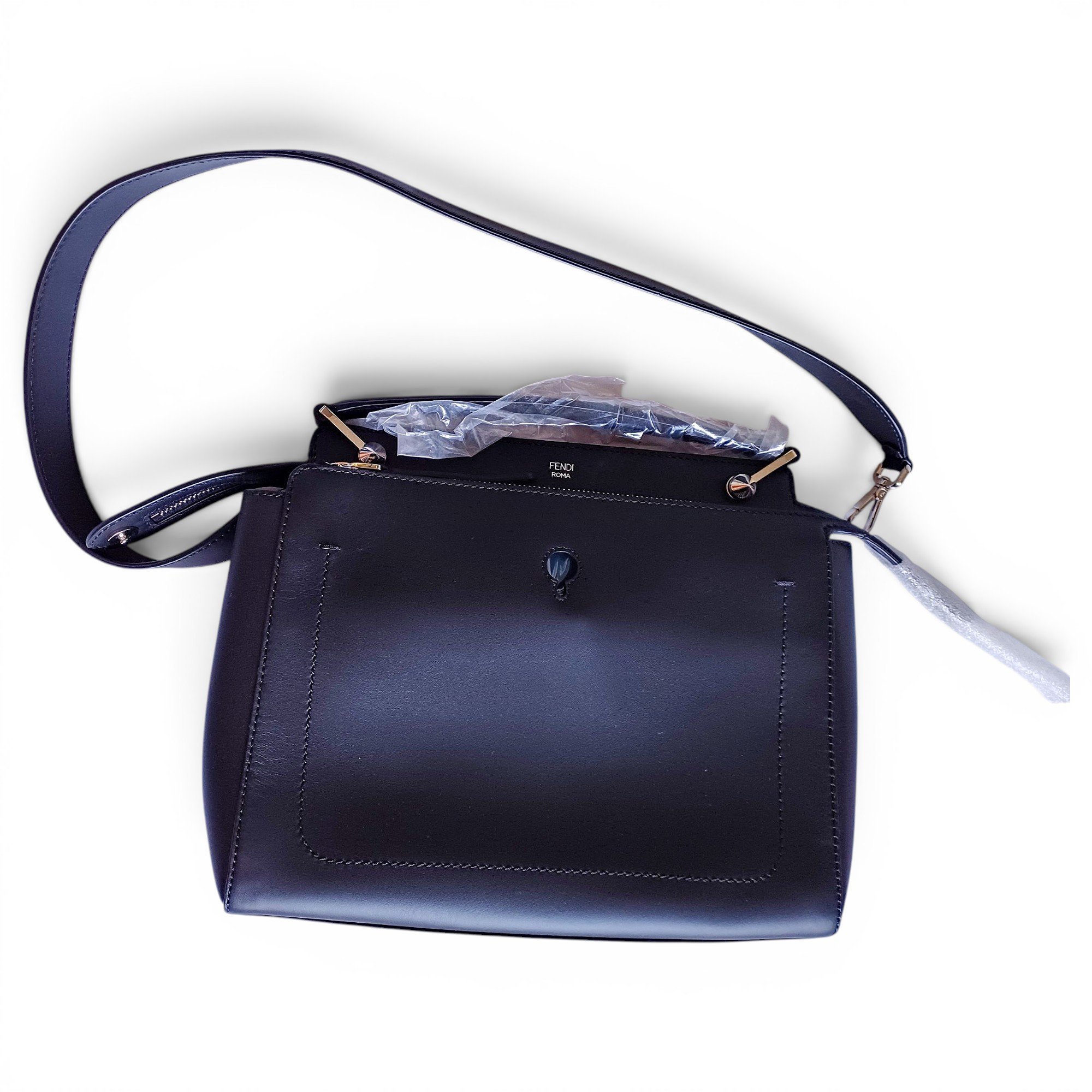 Dot Com leather crossbody bag