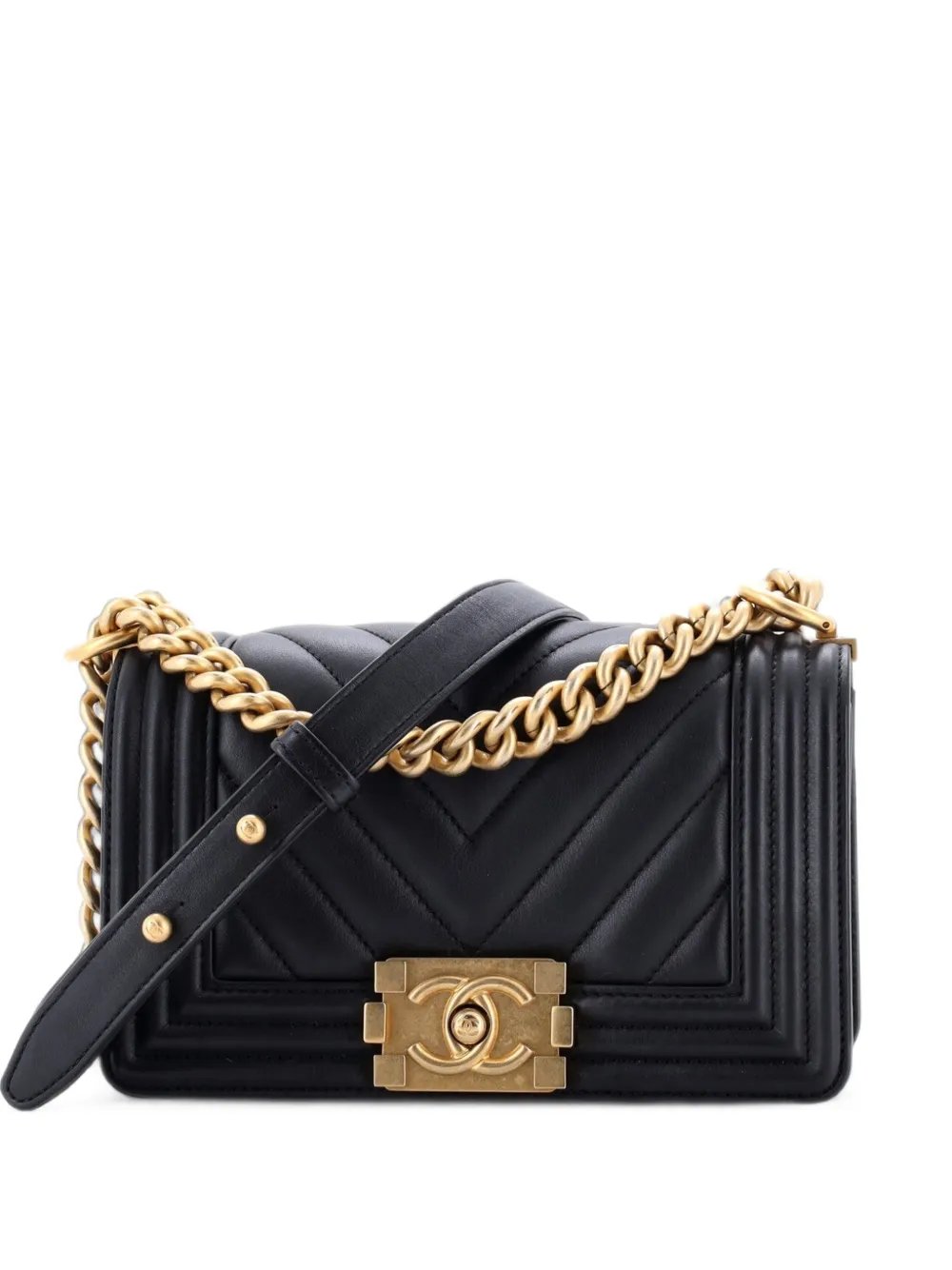 Boy Flap Bag Chevron Lambskin Small shoulder bag