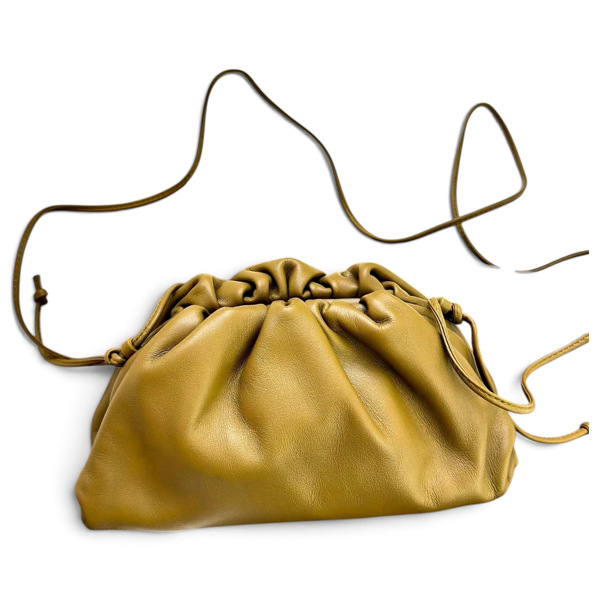 Pouch leather crossbody bag
