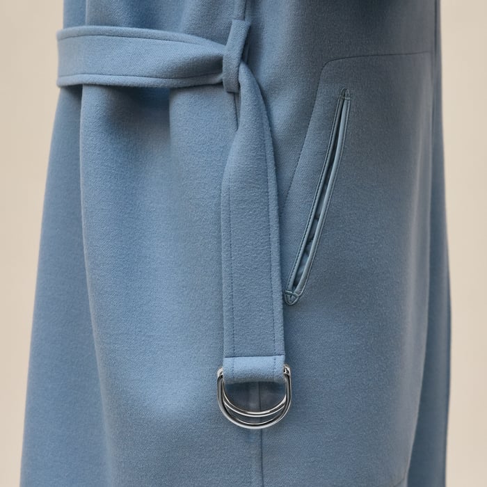 Bleu Adriatique "Chaine d'Ancre" Coat