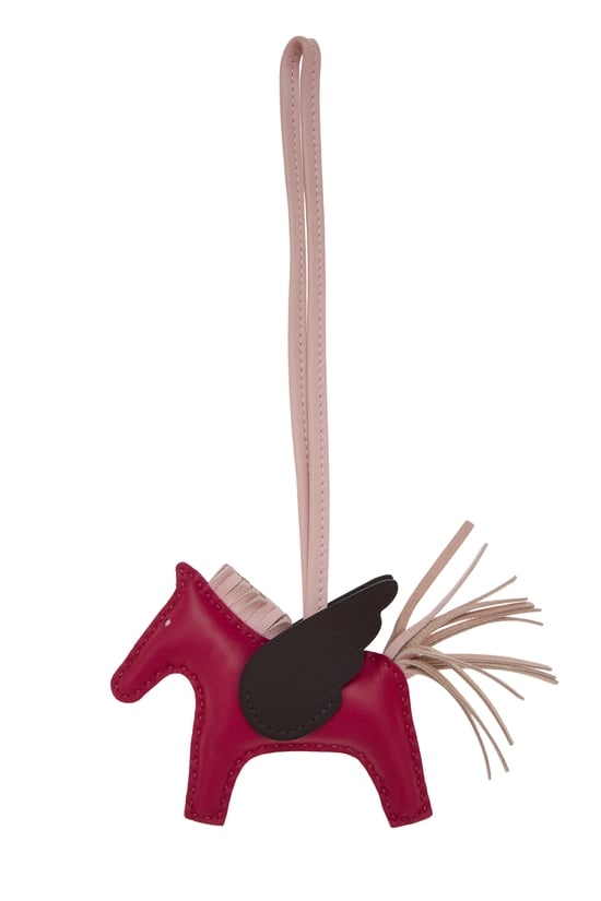 Hermes Multicolor Milo Leather Rodeo Pegase Bag Charm PM
