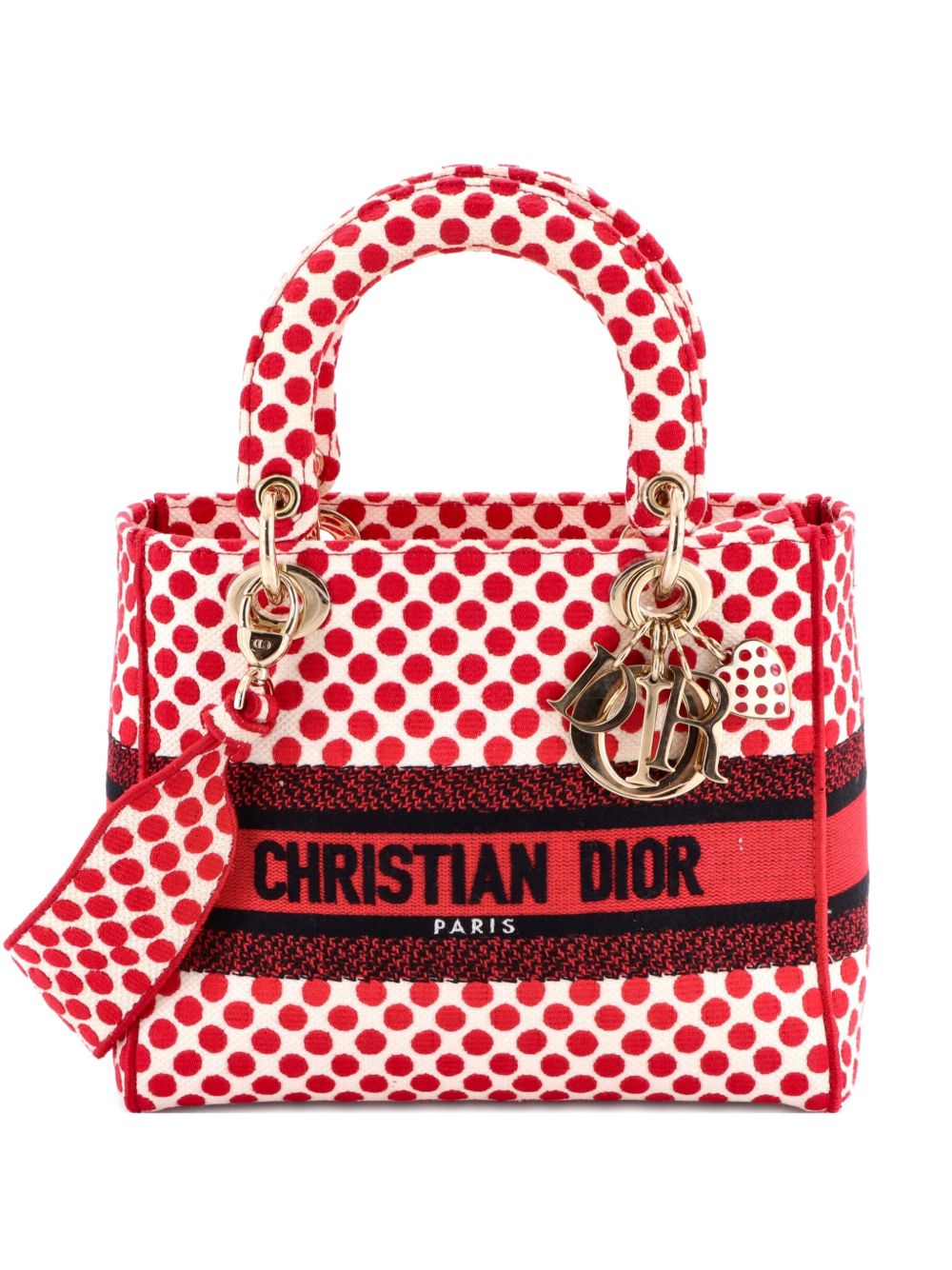DiorAmour Lady D-Lite Bag Printed Canvas Medium satchel