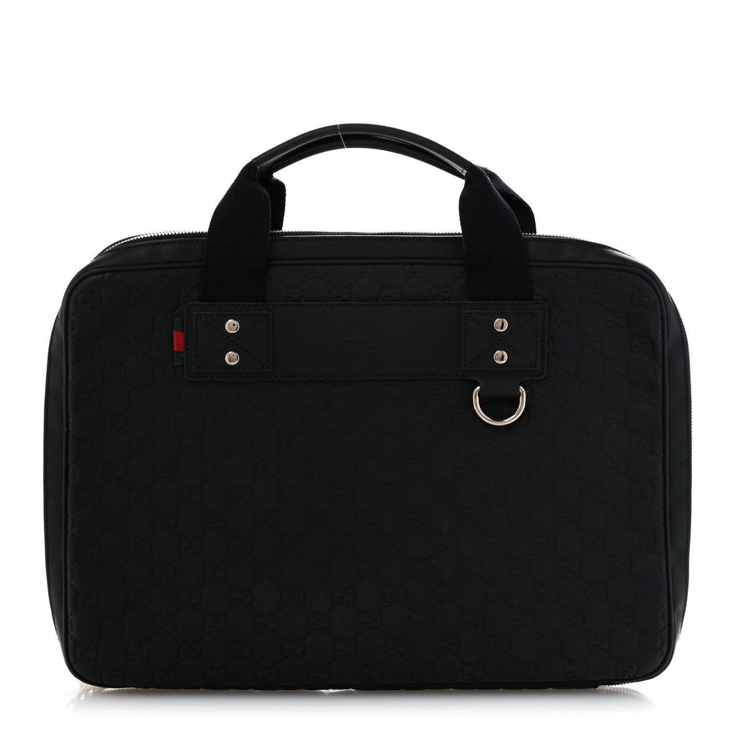 Gucci Rubber Guccissima Laptop Briefcase Black