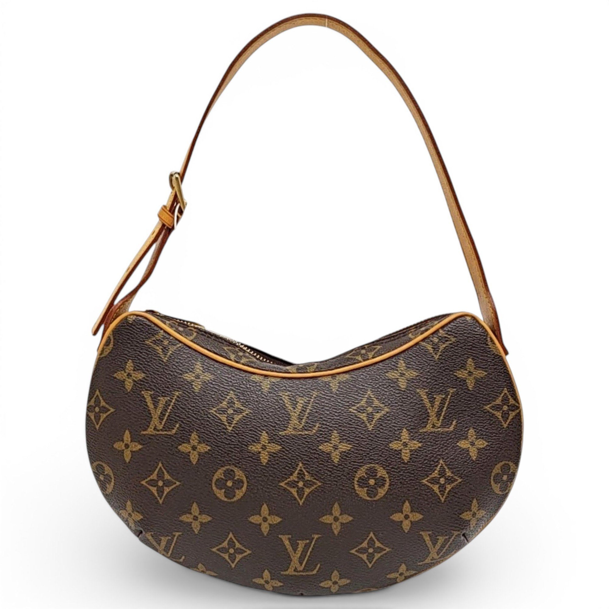Croissant leather handbag