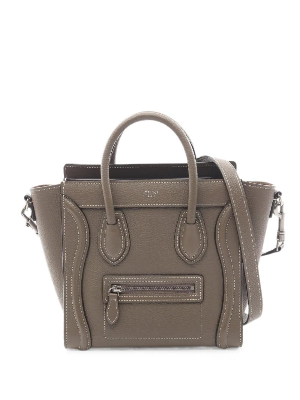 2010s Luggage Nano leather shoulder bag