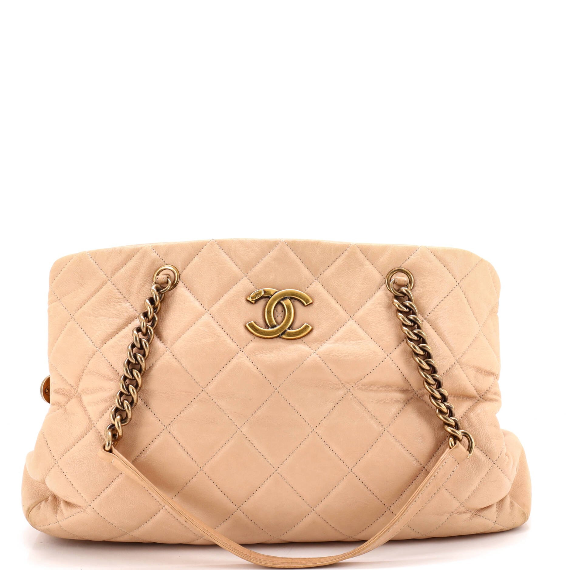 CC Crown Tote Quilted Leather Large