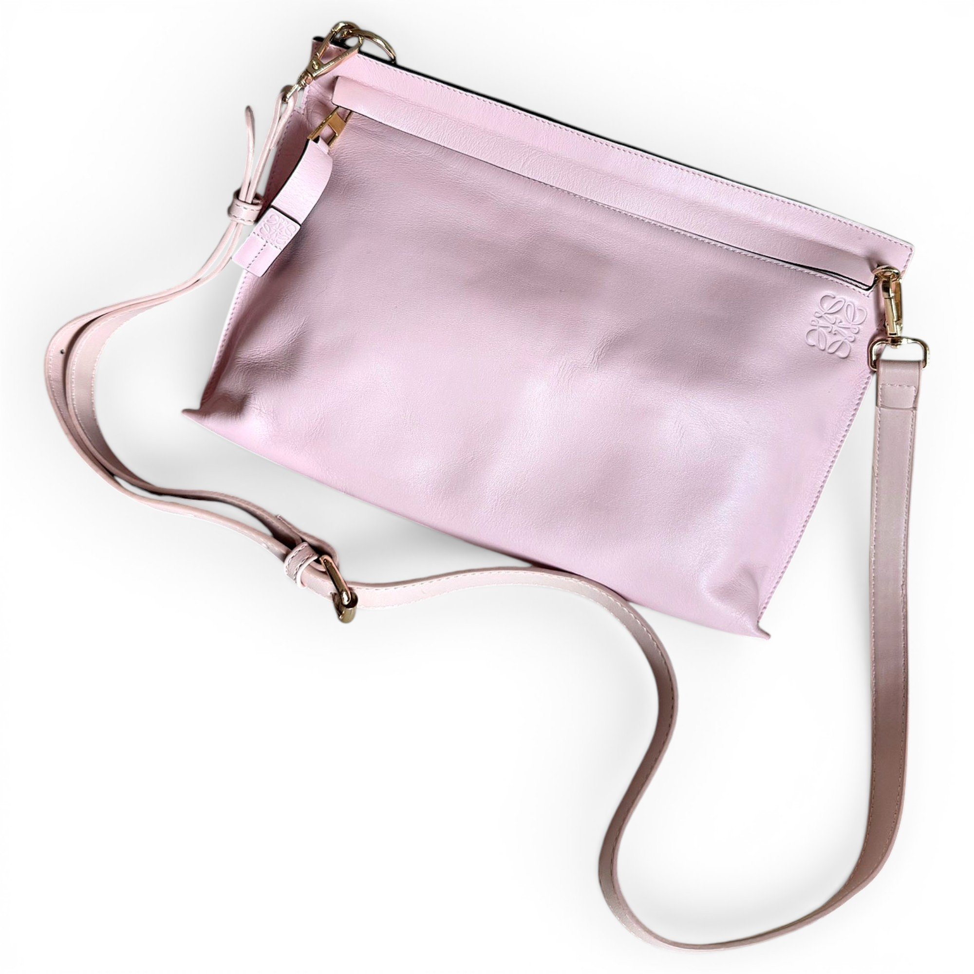Puzzle leather handbag