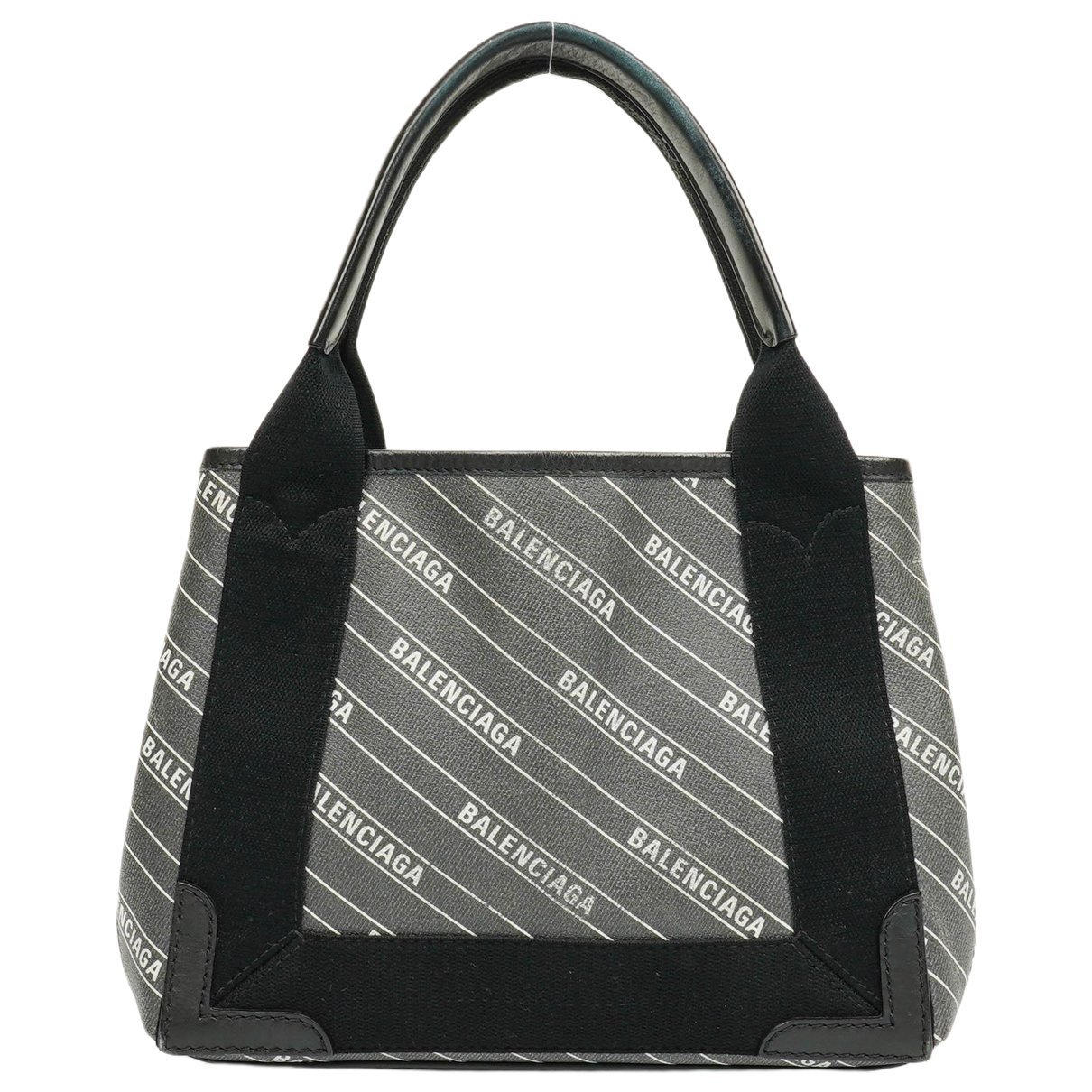 Navy cabas cloth handbag