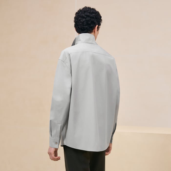 Silex Boxy Fit Shirt With Twin Collar