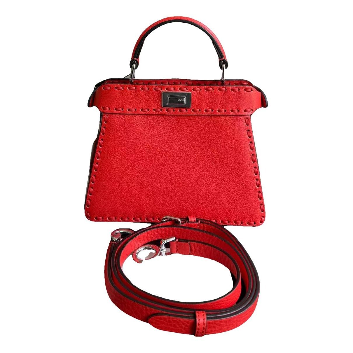 Peekaboo leather handbag