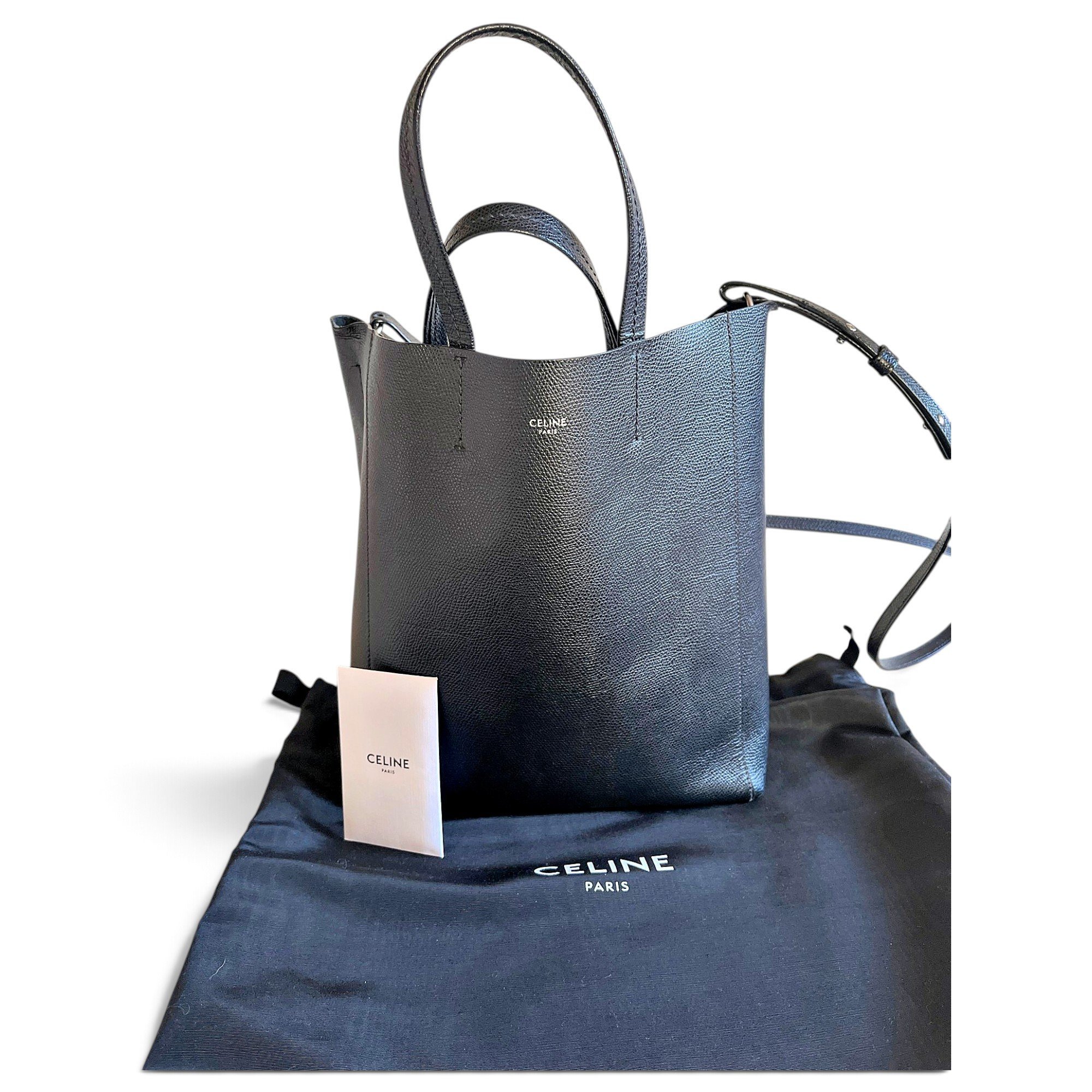 Cabas leather tote