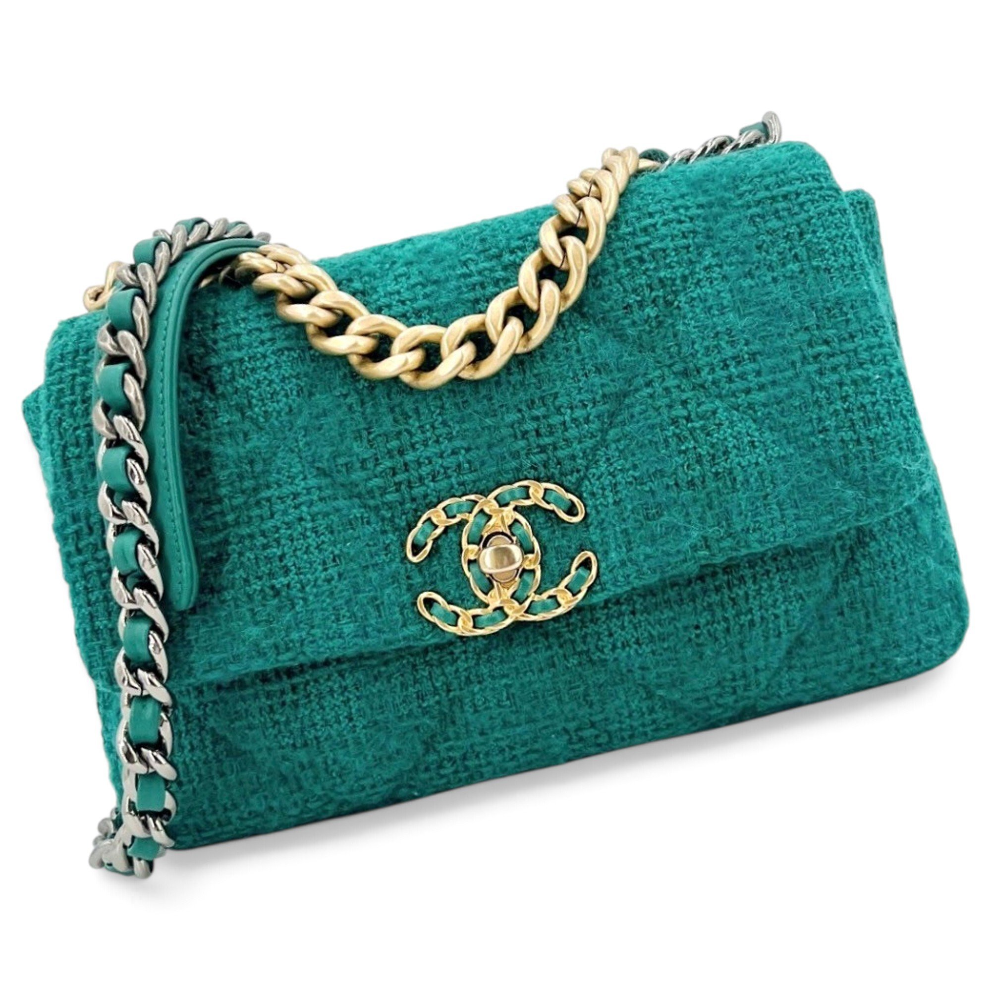Chanel 19 cloth handbag