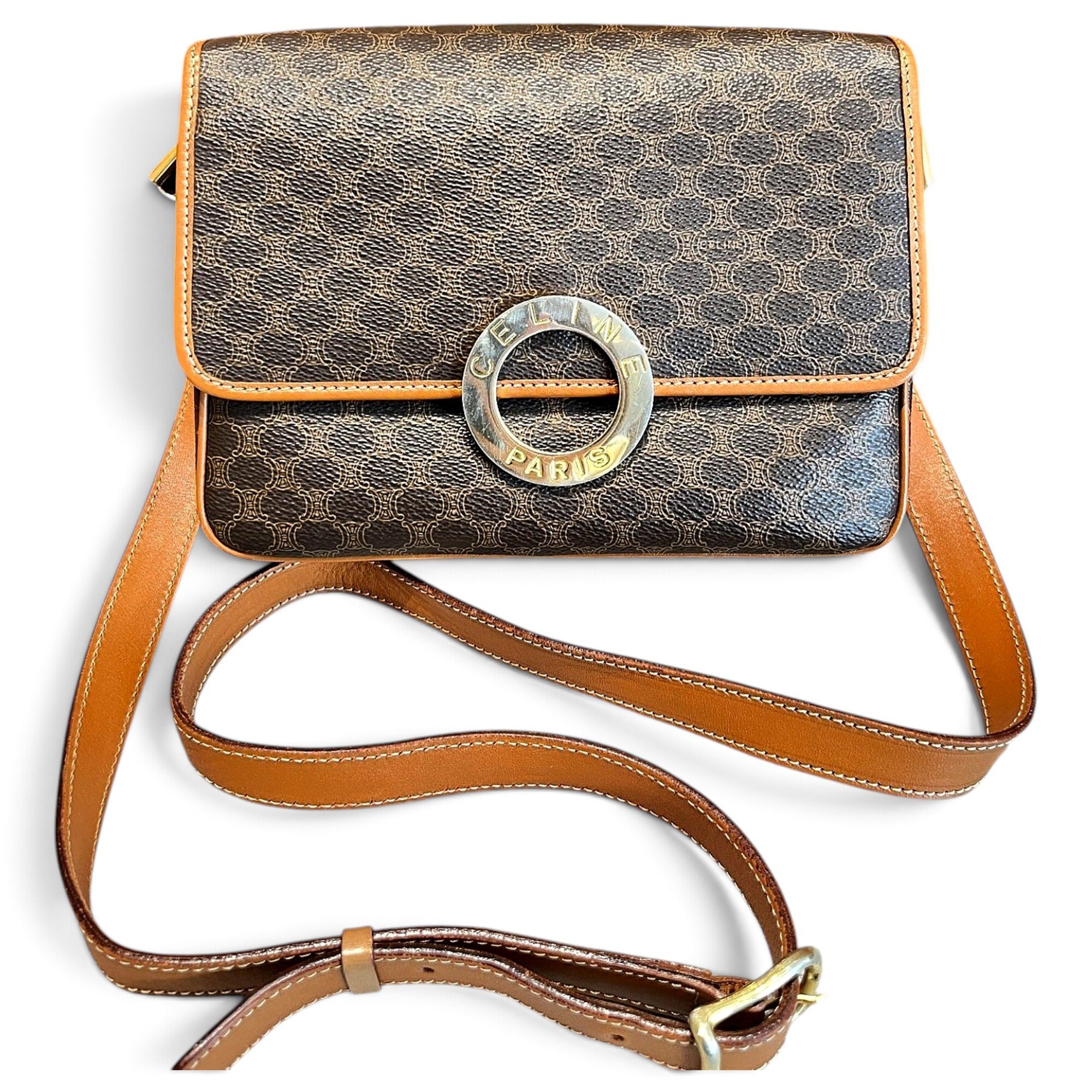 Triomphe leather handbag