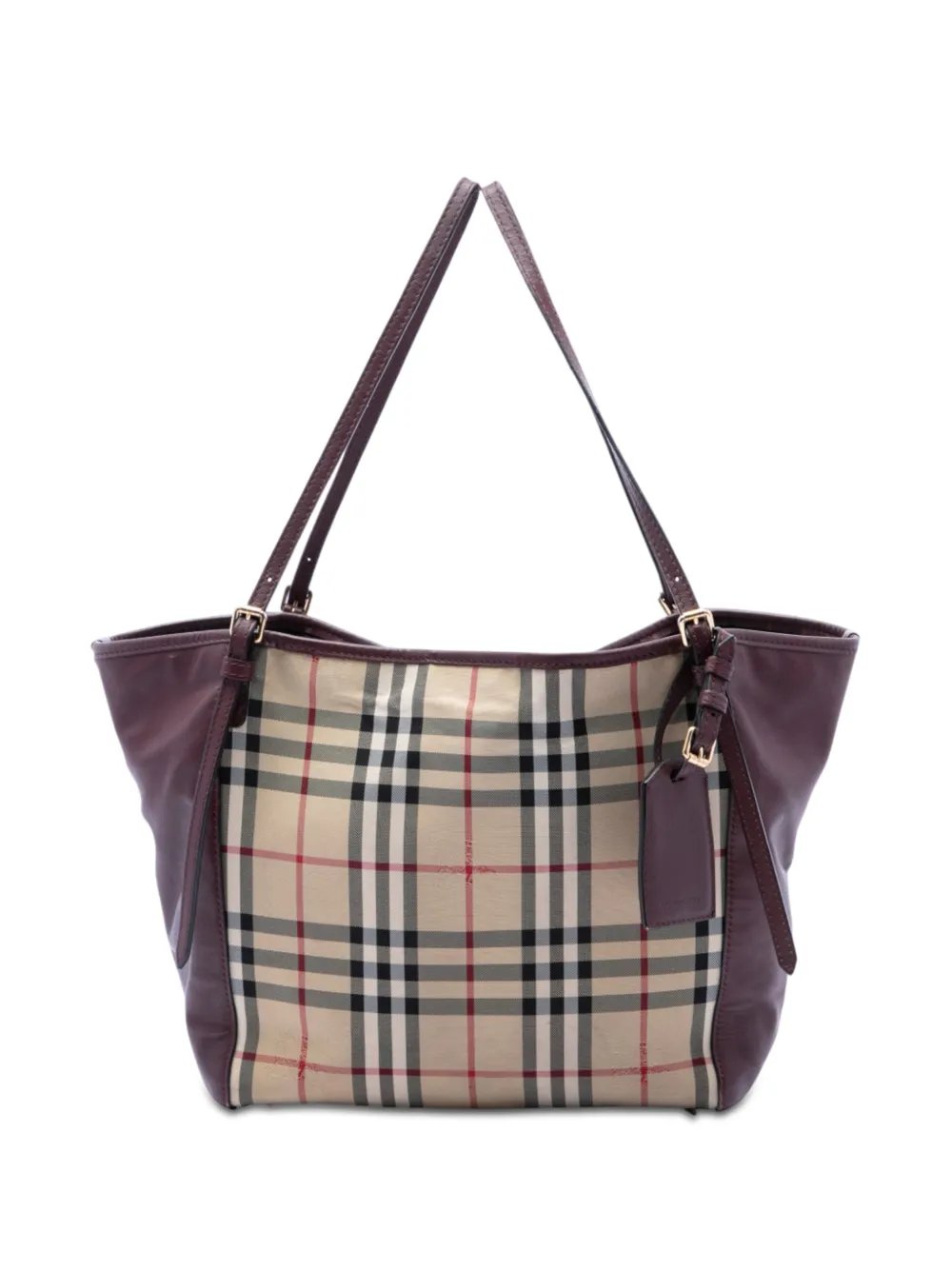 2000-2025 Small Haymarket Check Canvas and Leather Canterbury tote bag