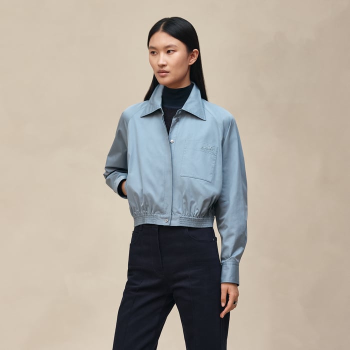 Bleu Adriatique Shirt Jacket