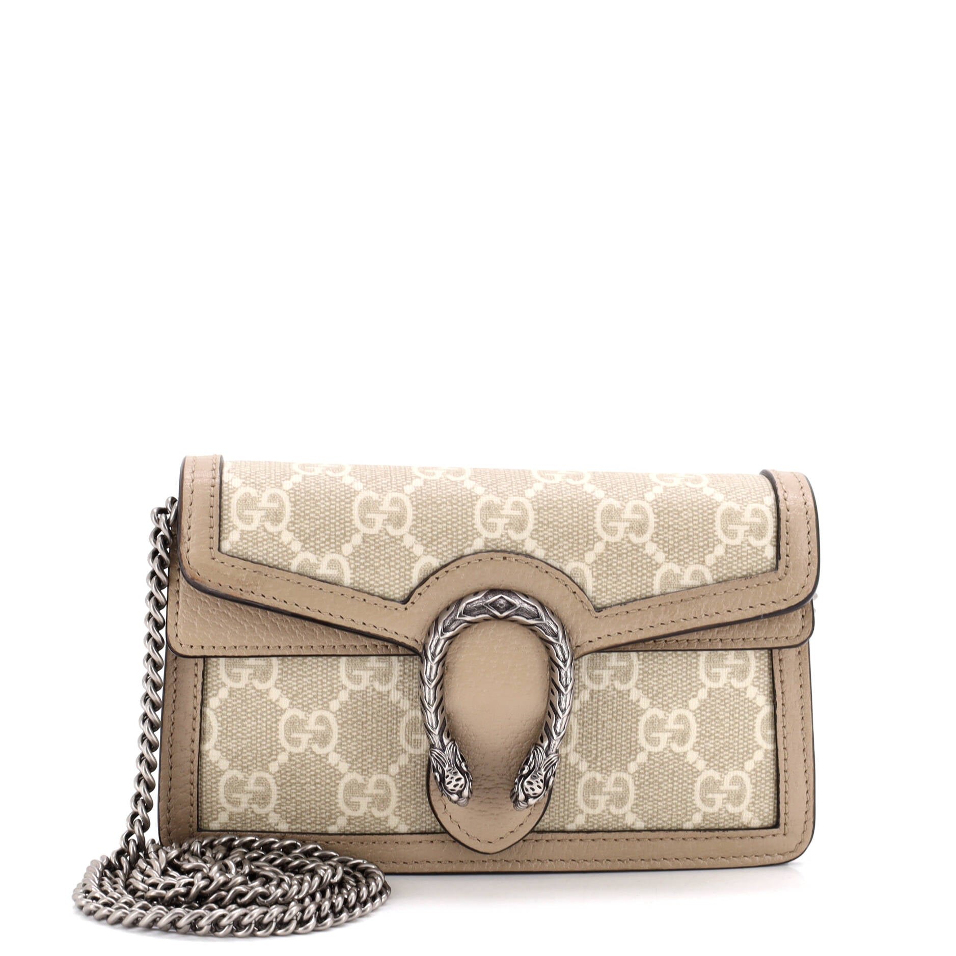 Dionysus Bag GG Coated Canvas with Leather Super Mini