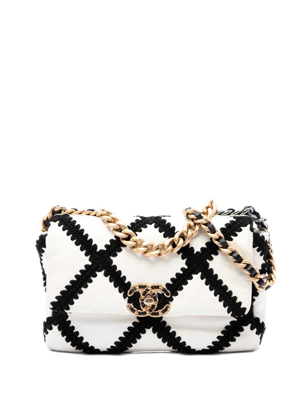 2020 Medium Crochet Calfskin 19 Flap satchel