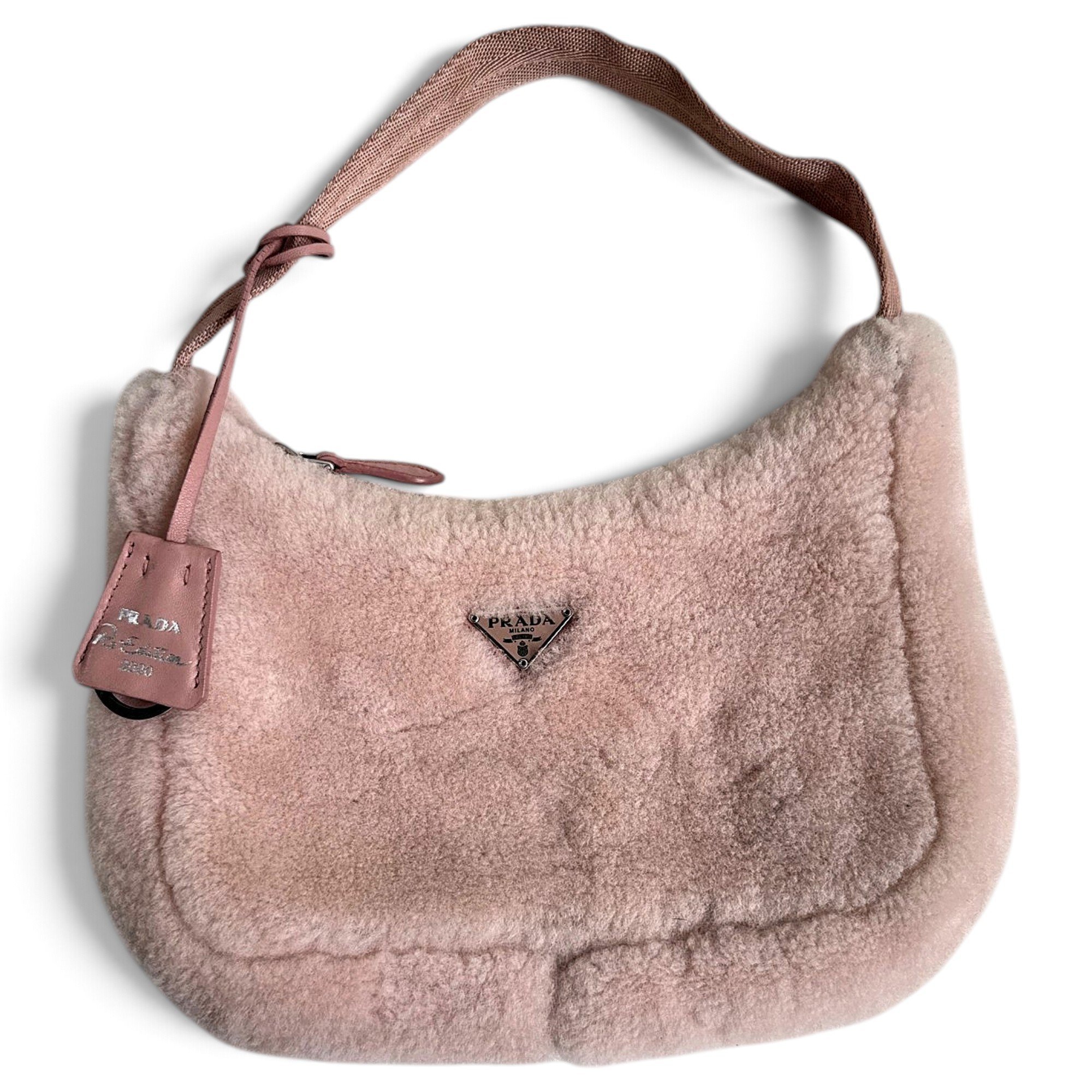 Re-Edition 2000 faux fur handbag