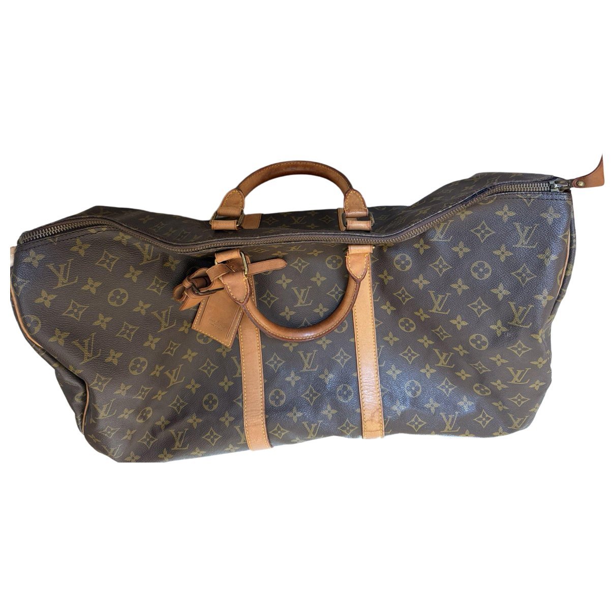 Keepall leather travel bag