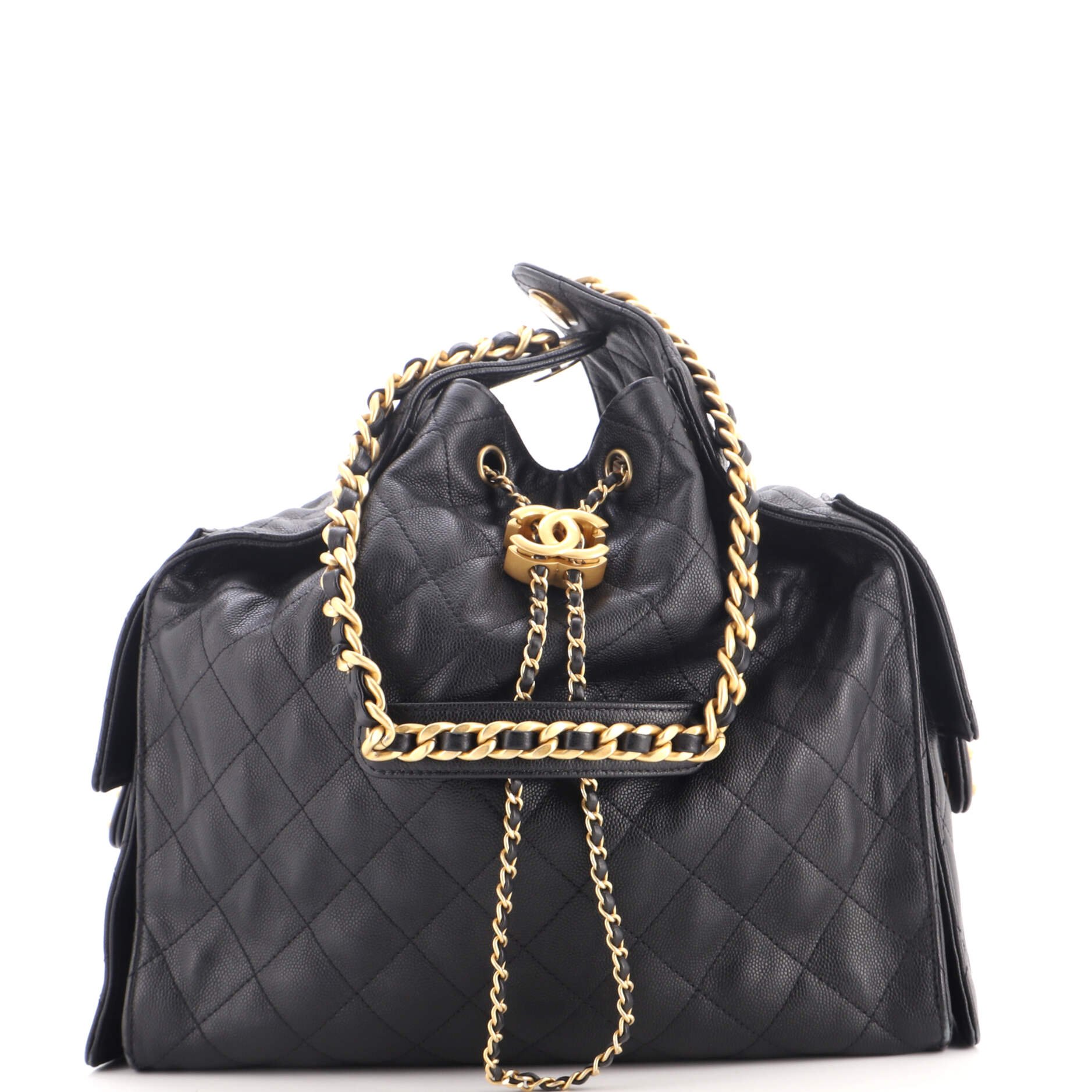 25 Hobo Bag Quilted Caviar Medium