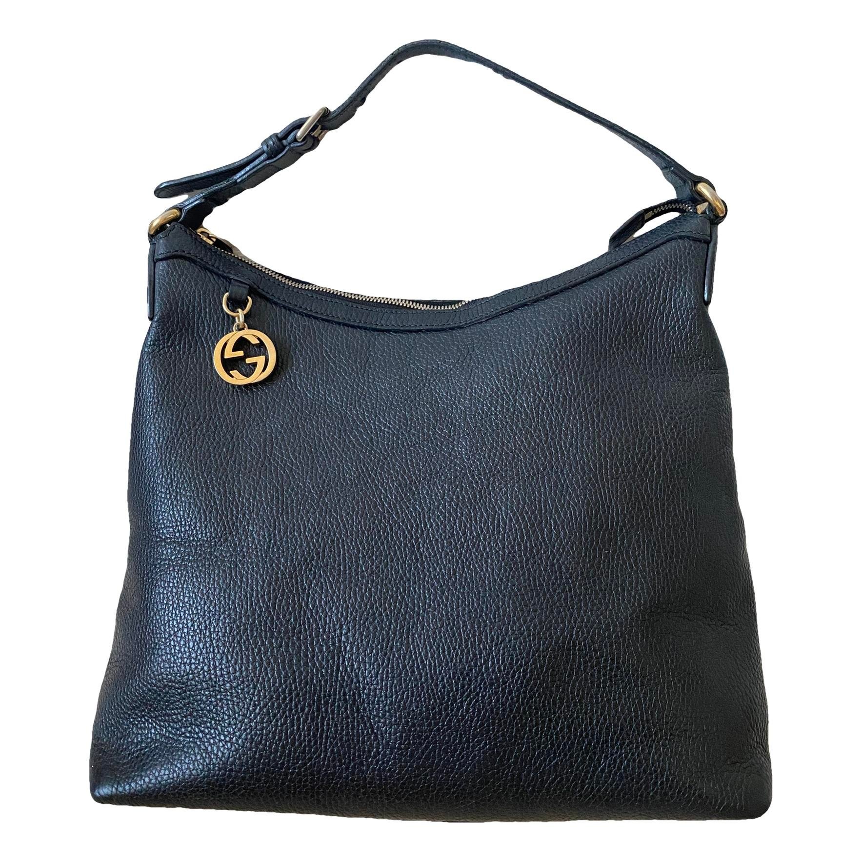 Hobo leather handbag