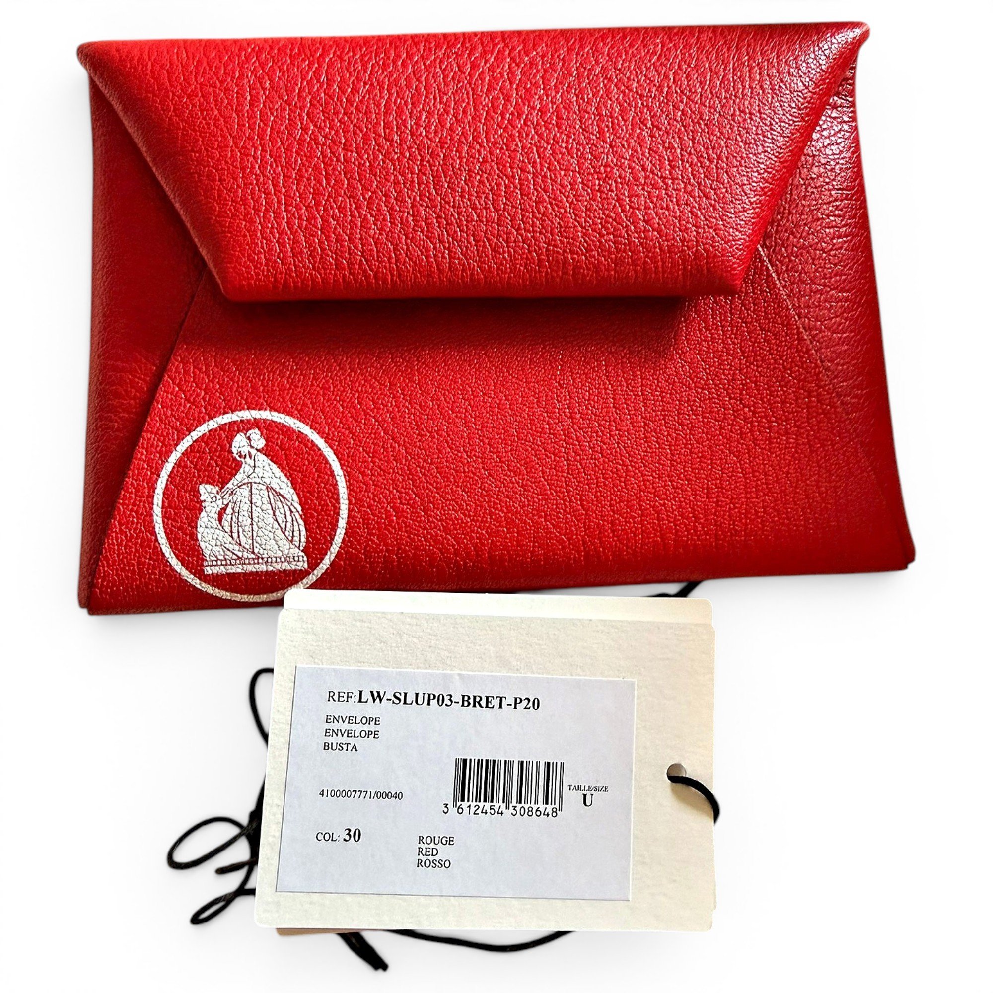 Leather clutch bag
