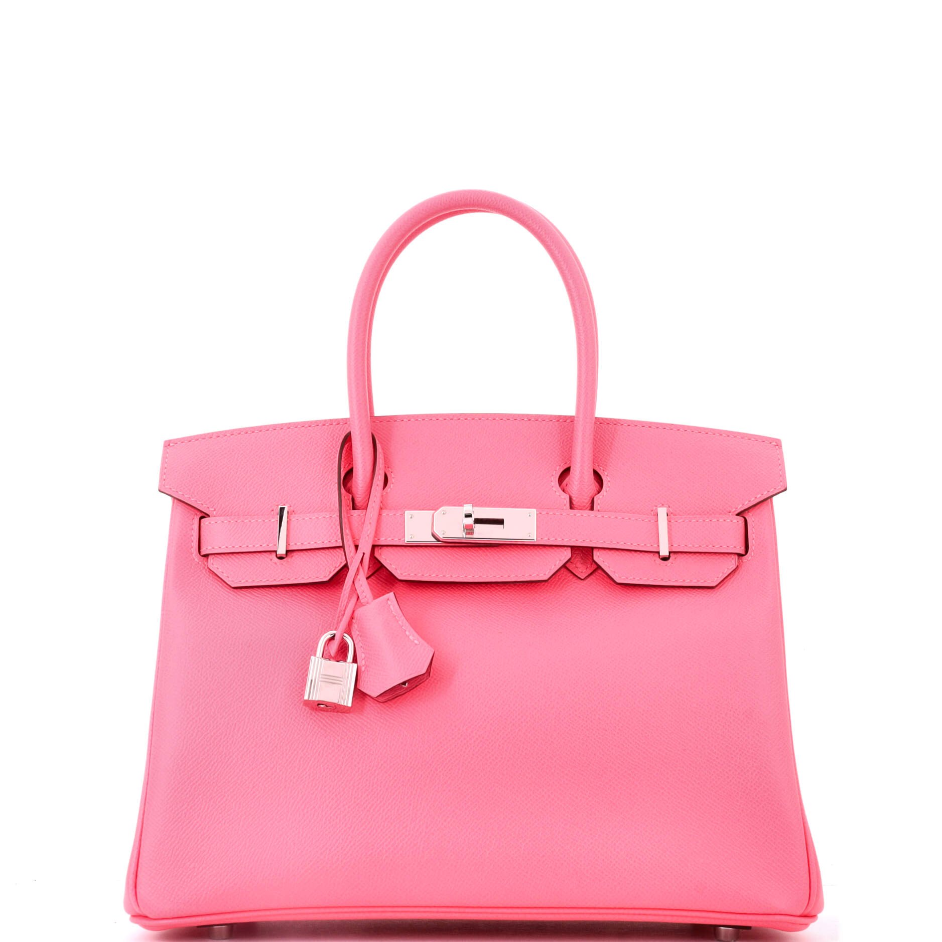 Birkin Handbag Rose Azalée Epsom with Palladium Hardware 30