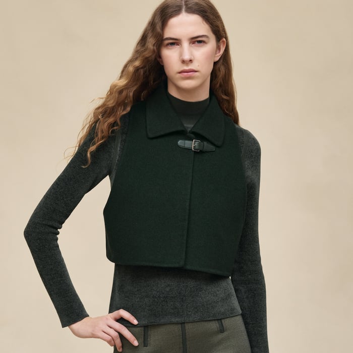 Vert Anglais Trench Modular Cashmere Coat