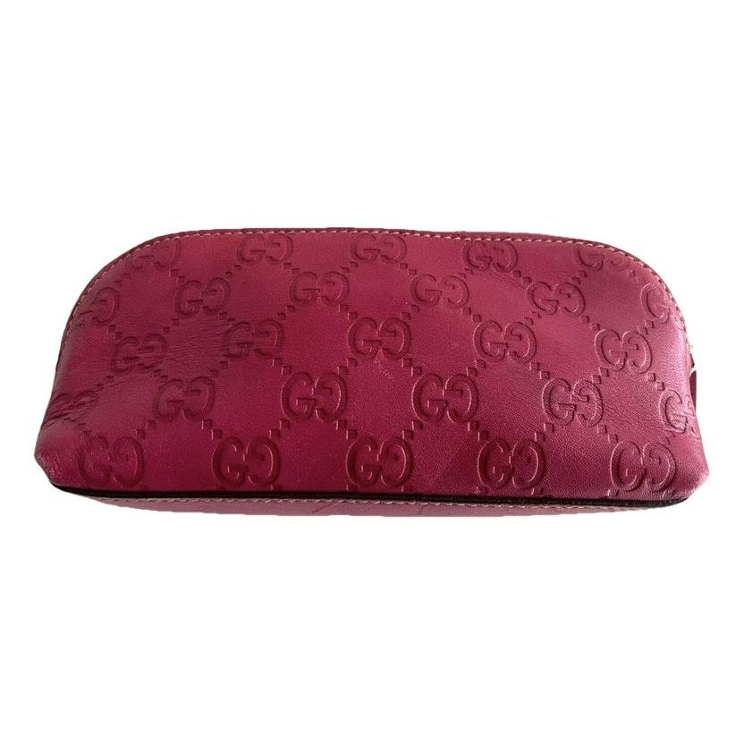Leather vanity case