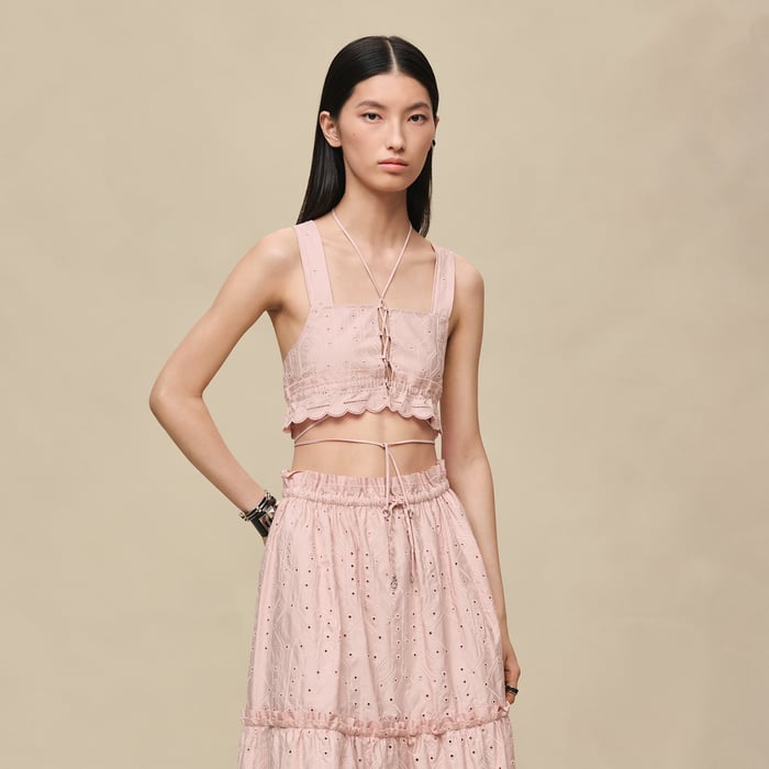 Rose Palomino Embroidered Bra