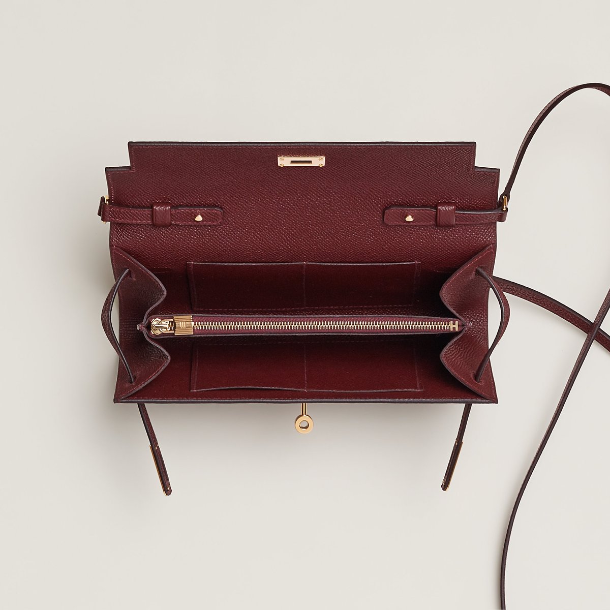 Rouge H Kelly Classique to Go Wallet