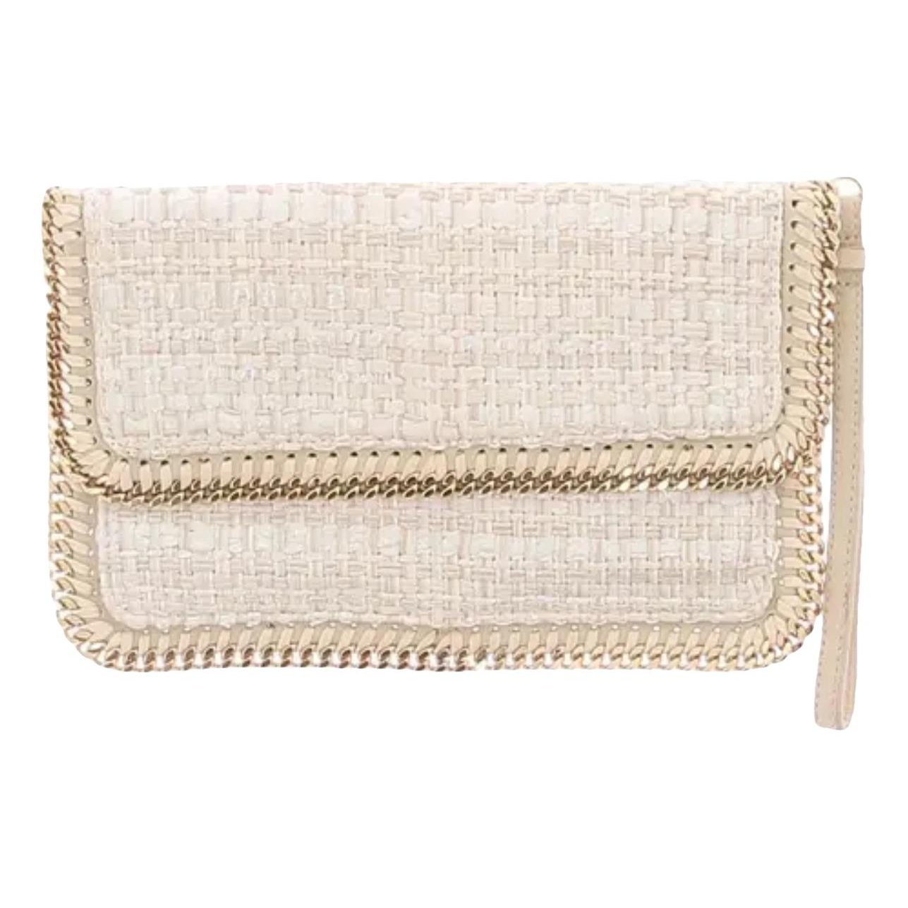 Stella McCartney Falabella linen clutch bag