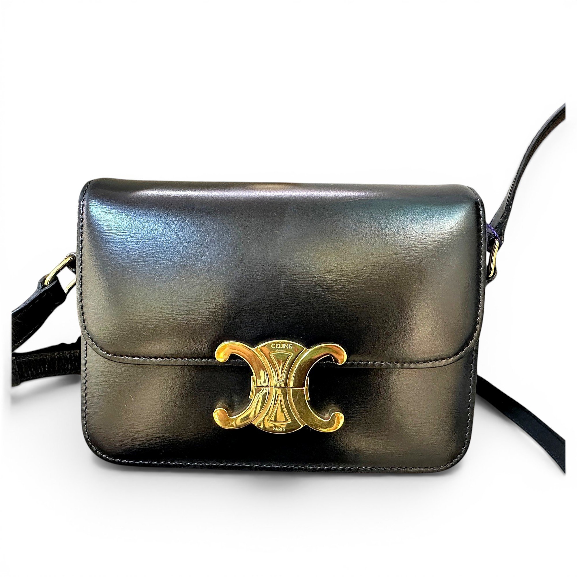 Triomphe Long leather handbag
