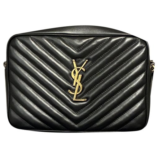 Camera Lou leather crossbody bag