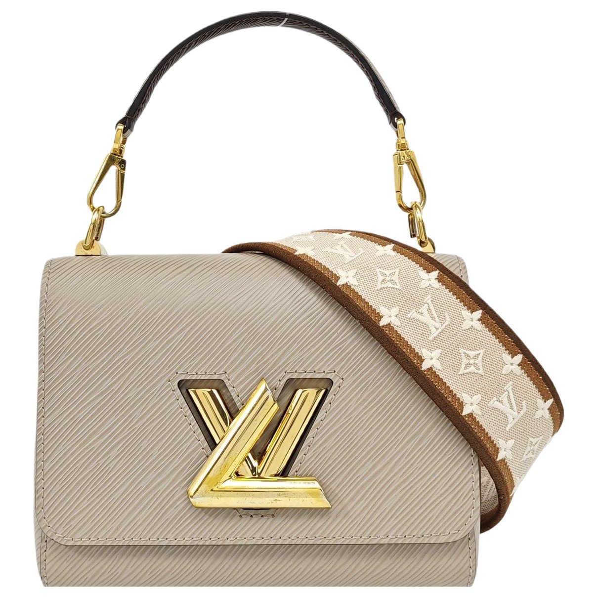 Twist leather crossbody bag