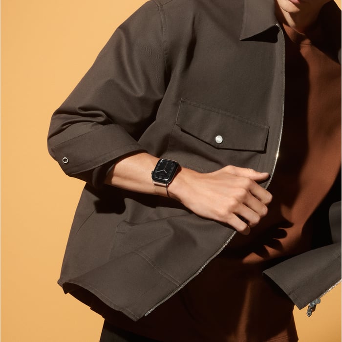 Naturel Sable Band Apple Watch Hermès Single Tour 45 MM