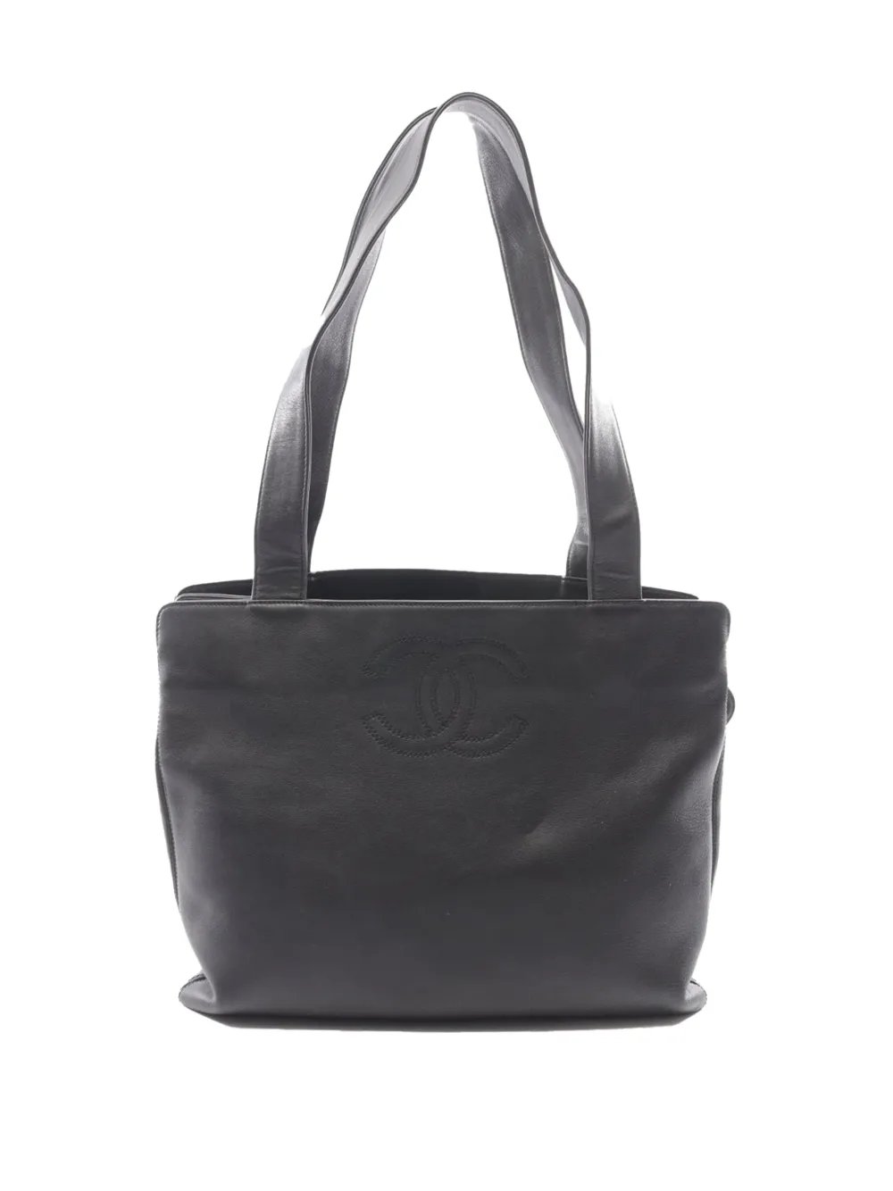 2000-2002 CC Lambskin Leather tote bag